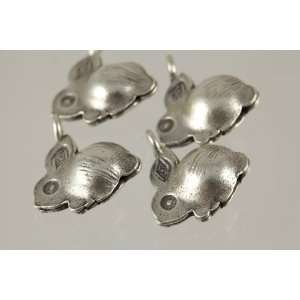 Cute Rabbit Thai Sterling Silver Charms Karen Handmade From Thailand 