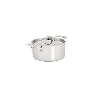  All Clad Stainless Steel 4 Qt. Casserole With Lid   Gray 