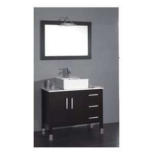   08118 Single Sink 40 Inch Modern Bathroom Vanity Set
