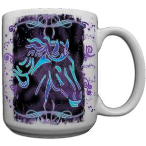 Tribal Horse Custom Coffee Mug CERAMIC from Redeye Laserworks