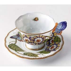  Anna Weatherley Butterfly Handle Cup/Saucer 4 Oz