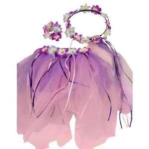  Fairy Pixie Costume Tropical Dress Up Set (3pc) Select 