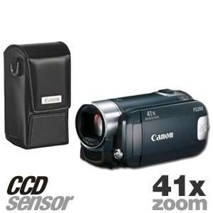  Canon FS200 Flash Memory Camcorder and Case  Players 