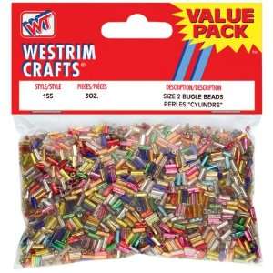  Blue Moon Beads Value Pack Glass Bugle Beads, 4 1/2mm 3 