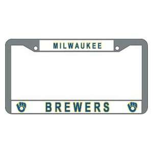  Milwaukee Brewers MLB Chrome License Plate Frame