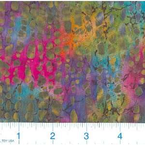  45 Wide Hand Dyed Batik Callisto Prism Fabric By The 