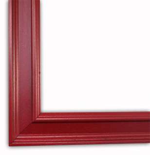 Classic Colonial Red Picture Frame Solid Wood  
