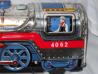 Silver Mountain Express Antique Tin Train Engine Made in Japan 1960s 