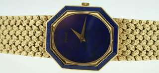 Piaget Yellow Gold Ladies Watch with Lapis Blue Dial   