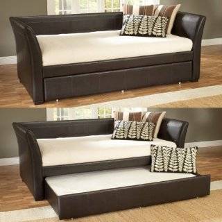   Size Steel Day Bed (Daybed) Frame with Pop Up Trundle & Mattresses