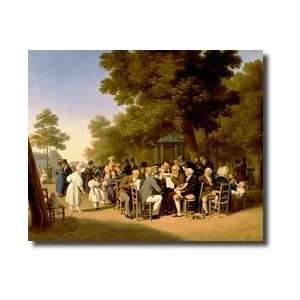  Politicians In The Tuileries Gardens 1832 Giclee Print 