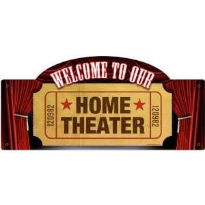  Home Theater Marquee Metal Sign