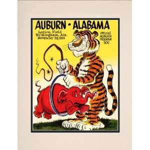  1959 Auburn Tigers vs. Alabama Crimson Tide 10.5x14 Matted 