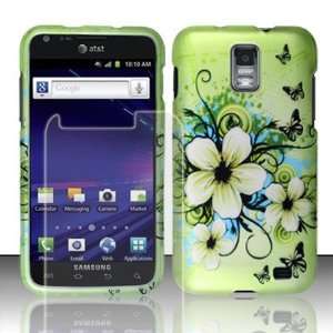 Duo Package  Hard Cover Green Flower Design Case + One 