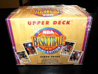 1991/92 Upper Deck Basketball Jumbo Box  