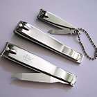 3pc Finger Nail Clippers Set Curved   LargeStraight   