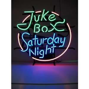  Bar and Game Room Juke Box Saturday Night Neon Sign
