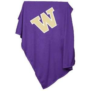 Logo Chair LCC 237 74 Washington Huskies NCAA Sweatshirt Blanket Throw 