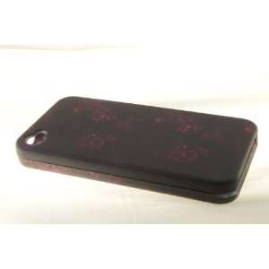   Apple iPhone 4 Hard Case Cover for Dark Purple Flower 