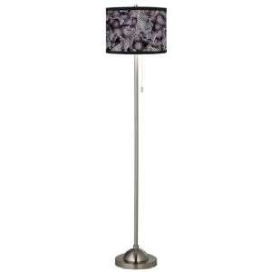  Giclee Origami Brushed Nickel Pull Chain Floor Lamp