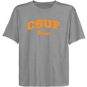  NCAA Cal State Fullerton Titans Youth Ash Logo Arch T 