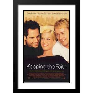  Keeping the Faith 20x26 Framed and Double Matted Movie 