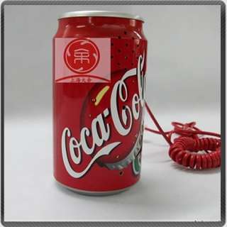 New Novelty Coca Cola Tube Cup Corded ID Telephone Set  