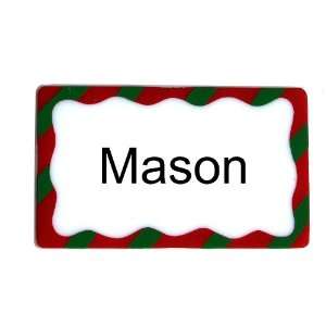  Mason Personalize Christmas Name Plate 