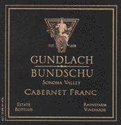 Gundlach Bundschu Rhinefarm Cabernet Franc 1997 