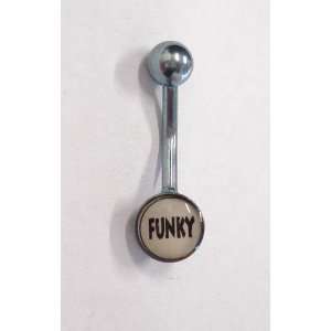  Funky Titanium Belly Ring 