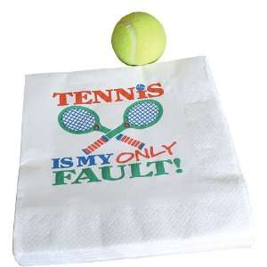  Tennis Is My Only Fault Paper Dinner Napkins Sports 