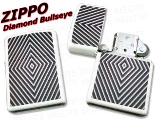 Zippo Diamond Bullseye White Matte Lighter 28039 *NEW*  