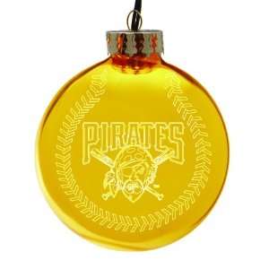  Pack of 2 MLB Pittsburgh Pirates Glass Ball Christmas 