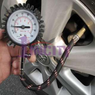 NEW Auto Car Tire Air Pressure Gauge 0 100 PSI Tester  