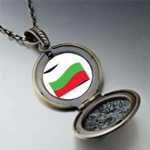  Pugster Bulgaria Flag Pendant Necklace Pugster Jewelry