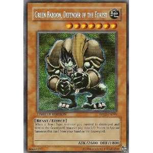  Yu Gi Oh   Green Baboon, Defender of the Forest   Retro 