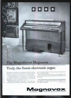 MAGNAVOX The Magnificent ELECTRONIC ORGAN 1961 ad  