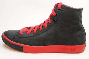 CONVERSE ALL STAR CHUCK LEATHER MENS CUP HI BLACK/ RED  