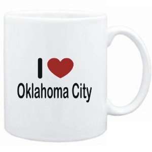  Mug White I LOVE Oklahoma City  Usa Cities Sports 