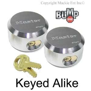   Shackle Keyed Alike Trailer Locks #6271NKA 2 BUMP PROOF Automotive