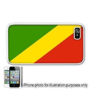 Congo Flag Apple Iphone 4 4s Case Cover White