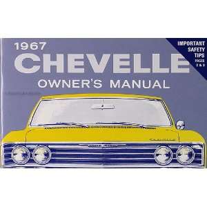   Owner Manual Reprint Malibu SS El Camino 300 Concours Chevrolet