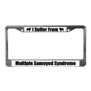  Samoyed Pets License Plate Frame by  Everything 