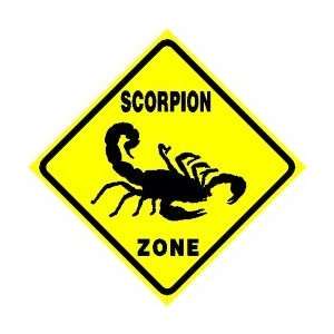  SCORPION ZONE insect sting spider NEW sign