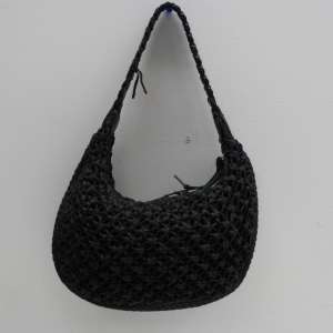 Talbots Black Woven Handbag  