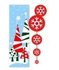 Holiday Candy Canes Christmas Garden Flag Mini Flags  