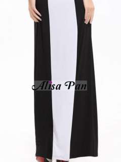 Classic Striped Black White Stunning Rhinestone Evening Dresses 85276 