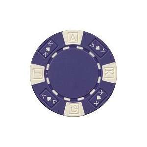   King Poker Chips 25 11.5 gram Purple Poker Chips