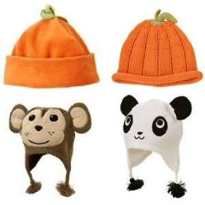 Gymboree Girls Hat Pumpkin Halloween Penguin Chalet Monkey Panda NWT 