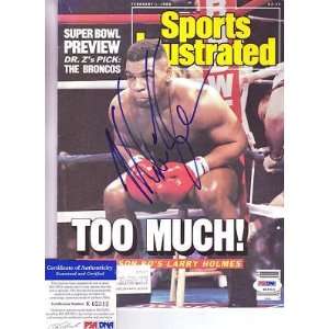  MIKE TYSON signed BOXING *SPORTS ILLUSTRATED* PSA/DNA 
